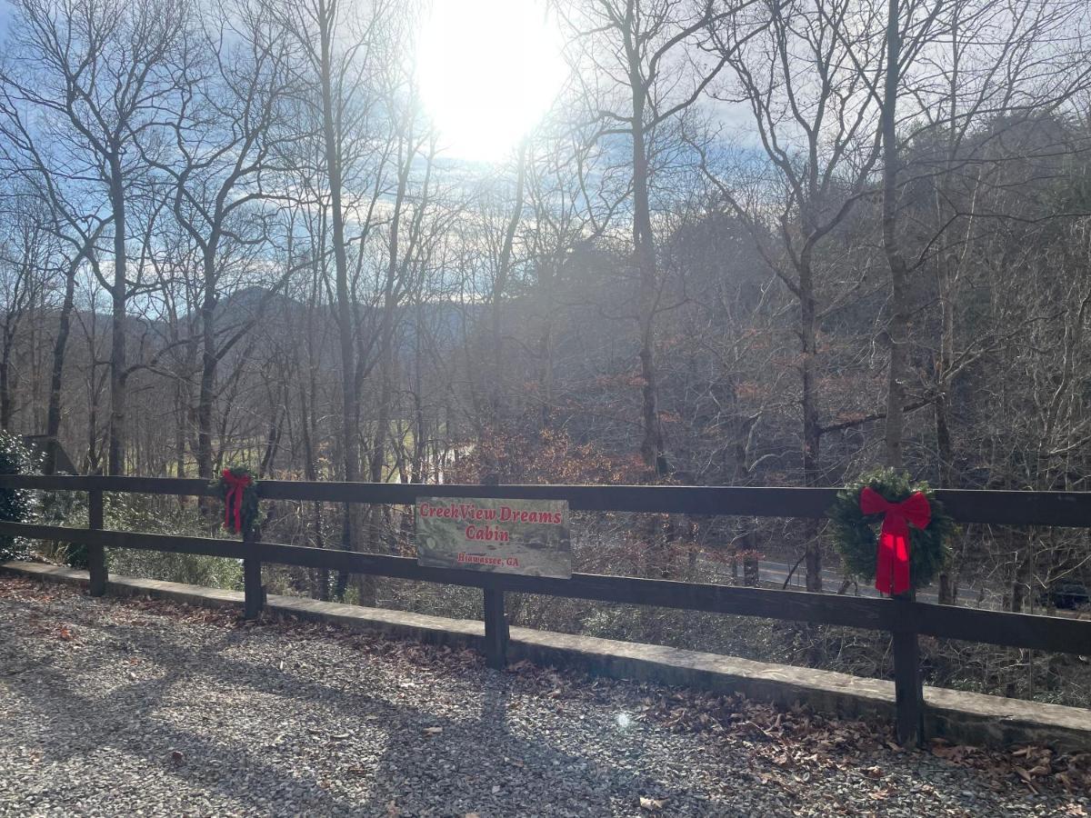 Cozy Creekfront Family Cabin-Pet Friendly -Gamerm-Hot Tub Hiawassee Esterno foto